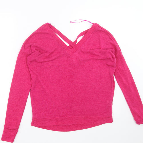 River Island Womens Pink  Knit Pullover Jumper Size 6
