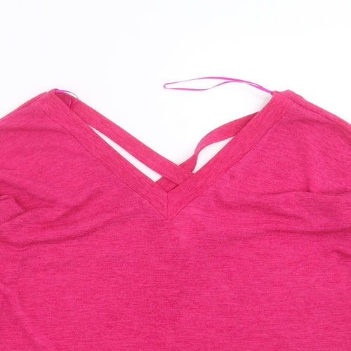 River Island Womens Pink  Knit Pullover Jumper Size 6