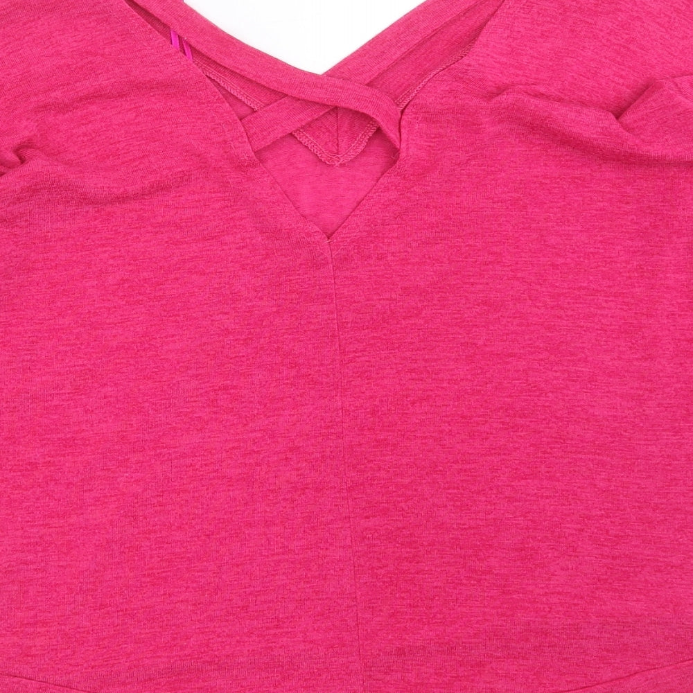 River Island Womens Pink  Knit Pullover Jumper Size 6
