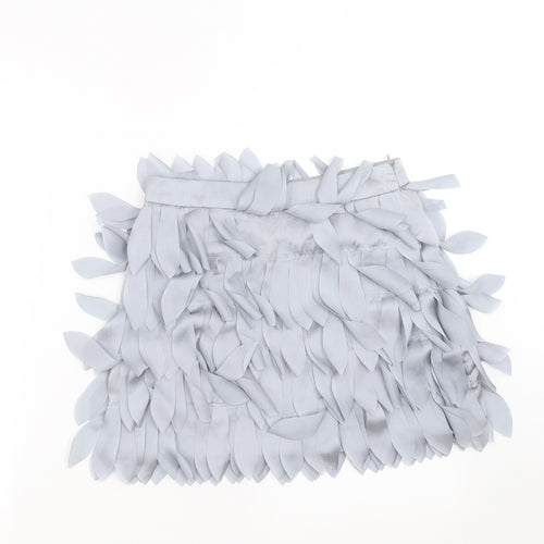RAVI FAMOUS Womens Grey   Mini Skirt Size M