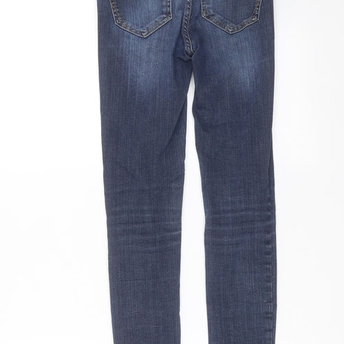 River Island Womens Blue  Denim Skinny Jeans Size 8 L28 in