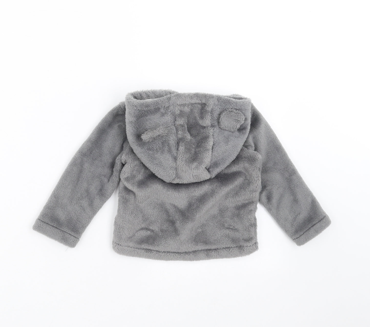 F&F Baby Grey   Full Zip Jumper Size 9-12 Months  - hooded