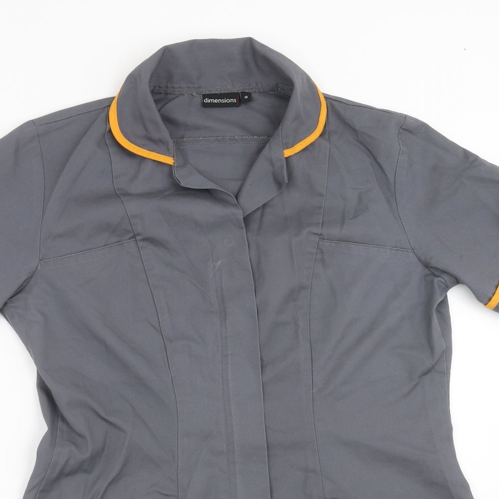 Dimensions Womens Grey   Tunic T-Shirt Size 10