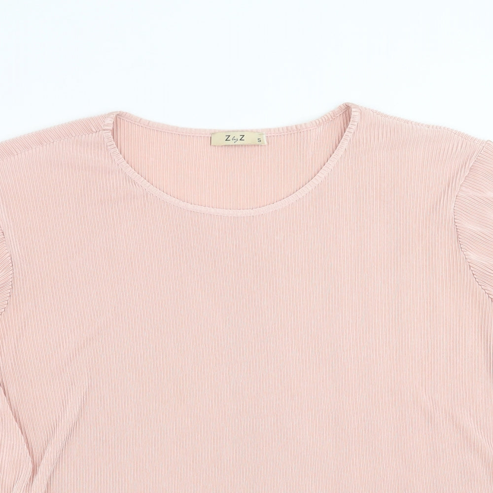 Z by Z Womens Pink   Basic Blouse Size S