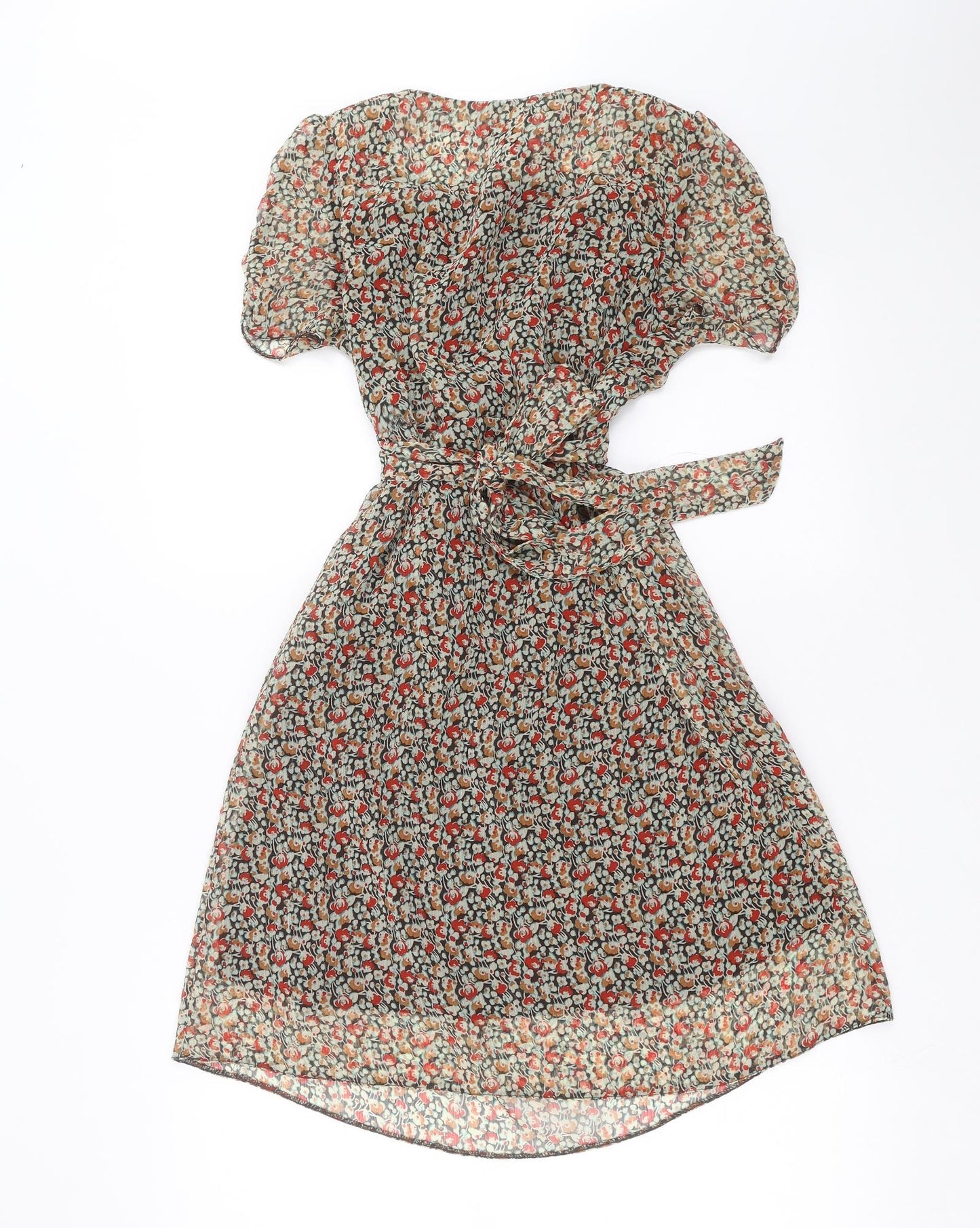 H&M Womens Brown Floral  Shift  Size 8