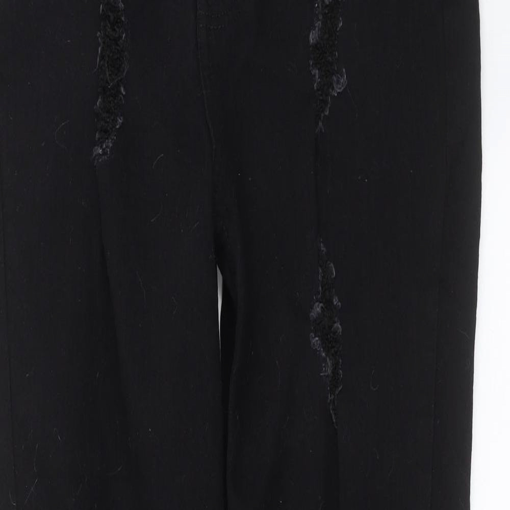 Boohoo MAN Mens Black  Denim Straight Jeans Size 36 in L30 in
