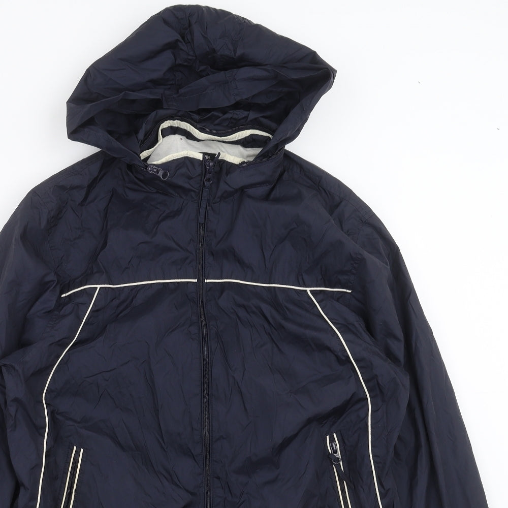 George Mens Blue   Bomber Jacket Jacket Size M