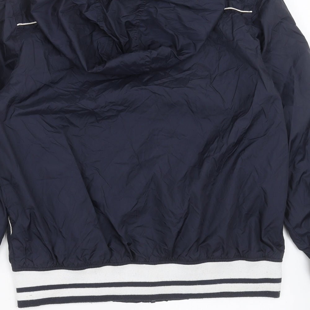 George Mens Blue   Bomber Jacket Jacket Size M