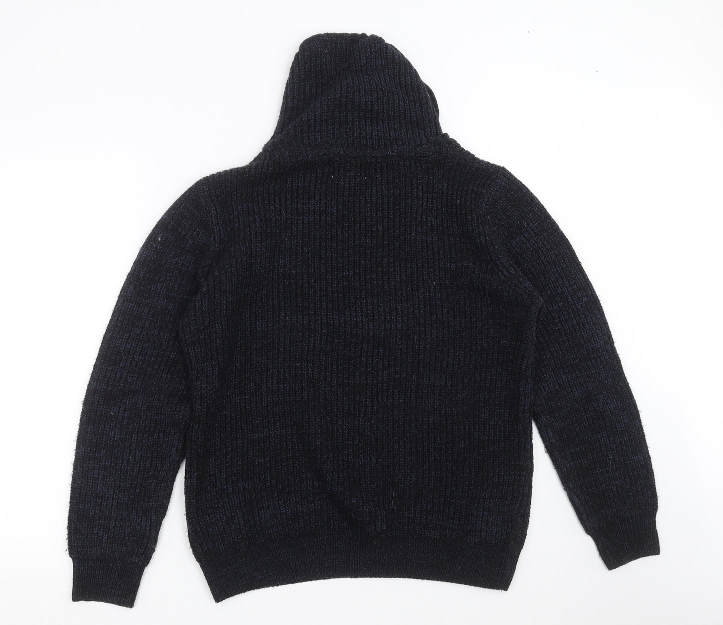 Pull&Bear Mens Blue  Knit Pullover Jumper Size S