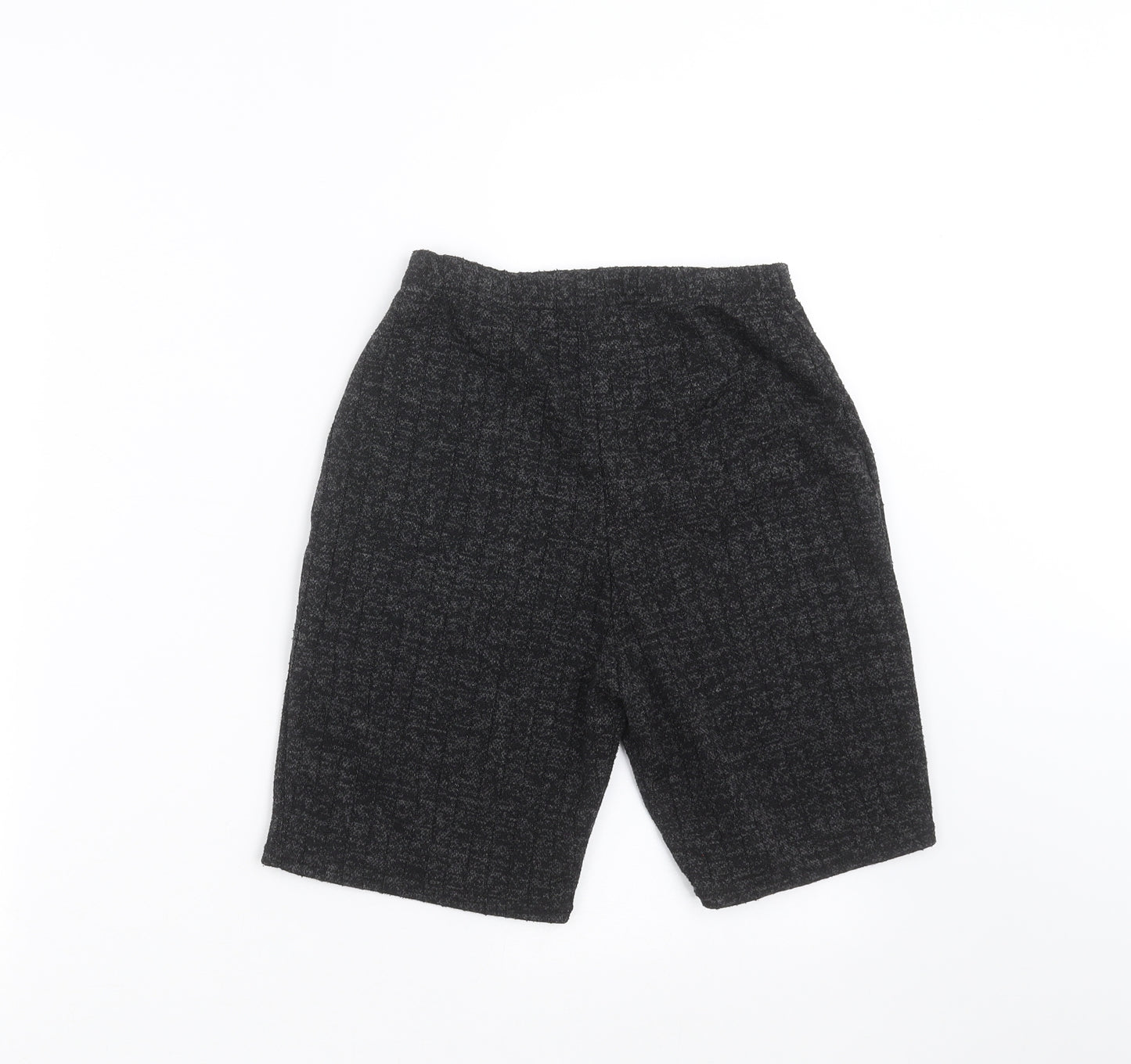 Missguided Womens Grey Striped  Biker Shorts Size S