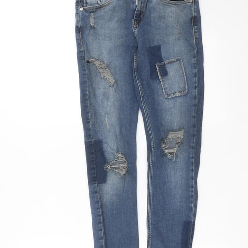 River Island Womens Blue  Denim Skinny Jeans Size 12 L25 in