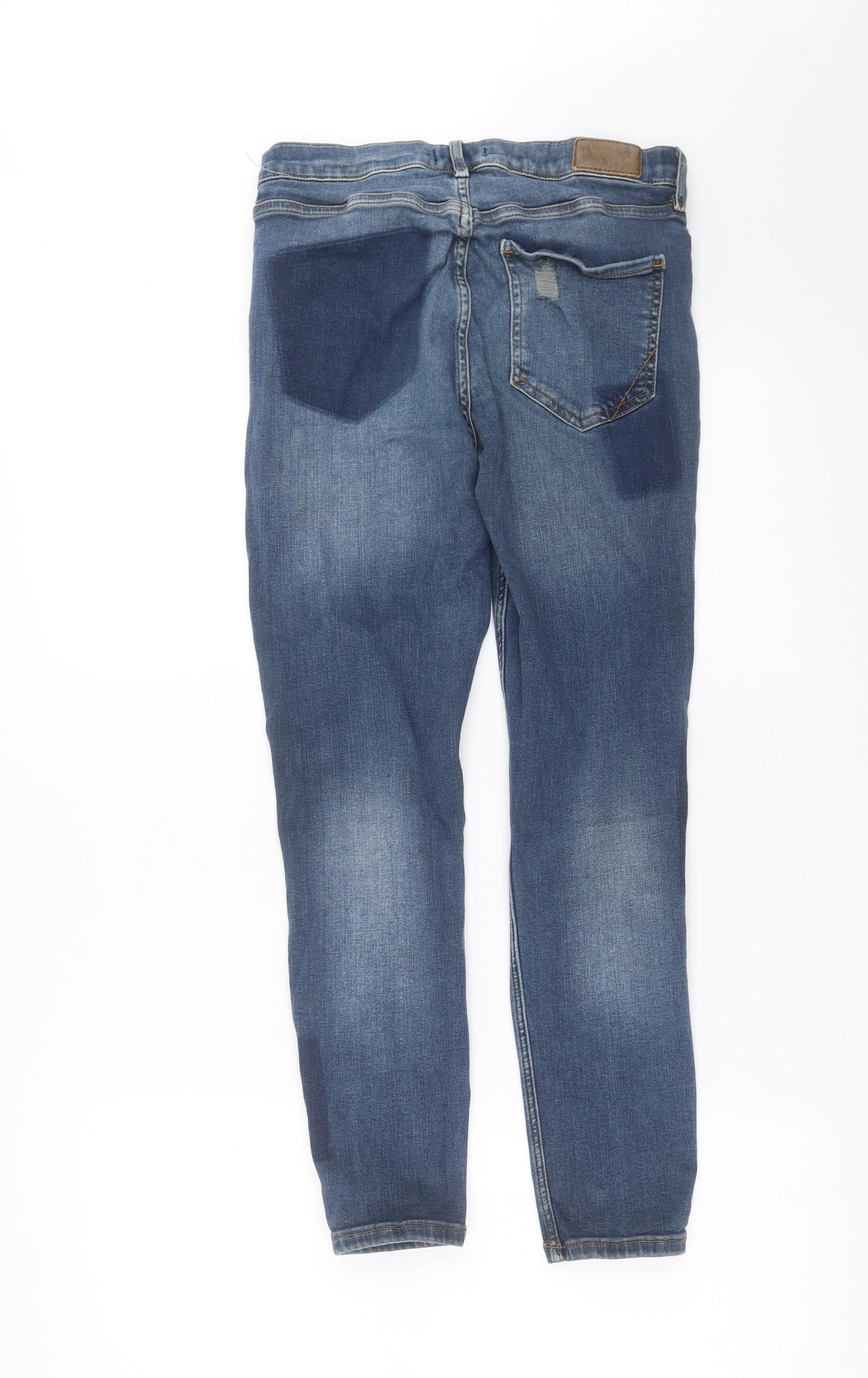River Island Womens Blue  Denim Skinny Jeans Size 12 L25 in