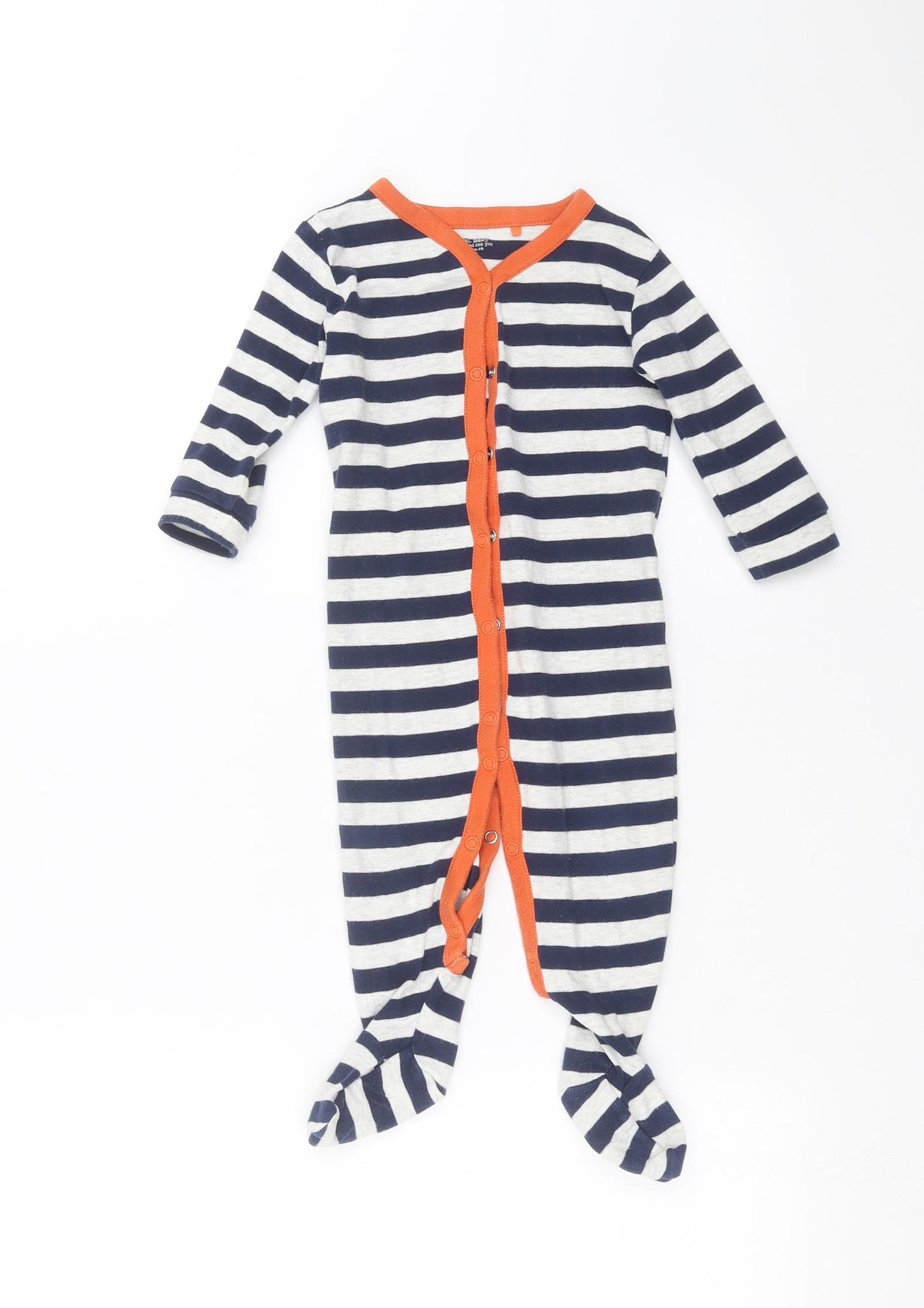 NEXT Baby Blue Striped  Babygrow One-Piece Size 12-18 Months