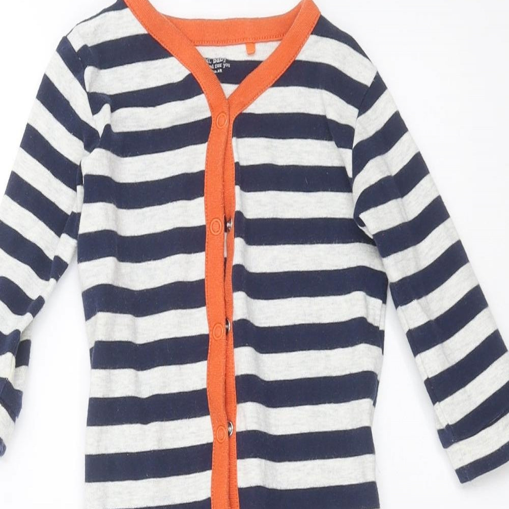 NEXT Baby Blue Striped  Babygrow One-Piece Size 12-18 Months