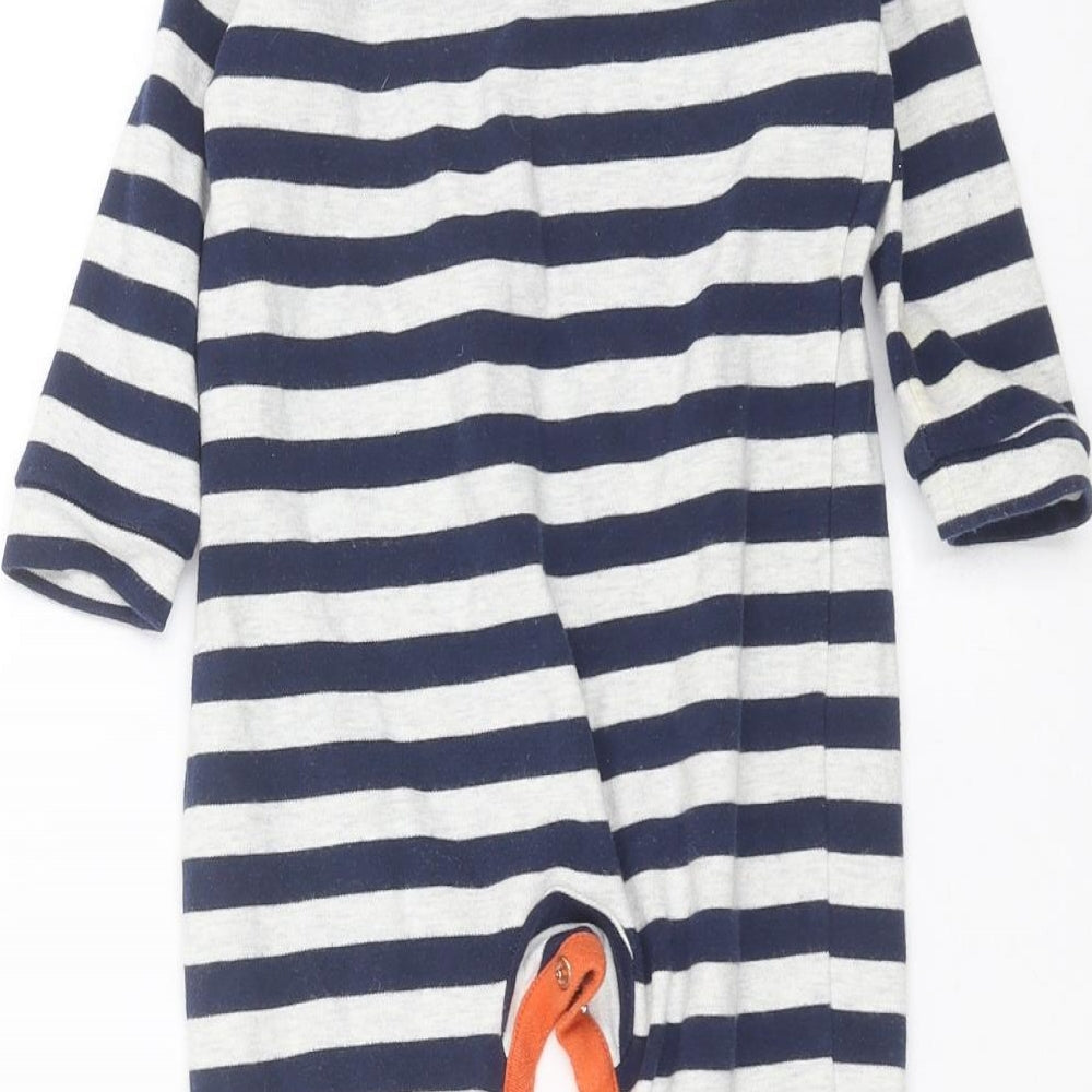 NEXT Baby Blue Striped  Babygrow One-Piece Size 12-18 Months