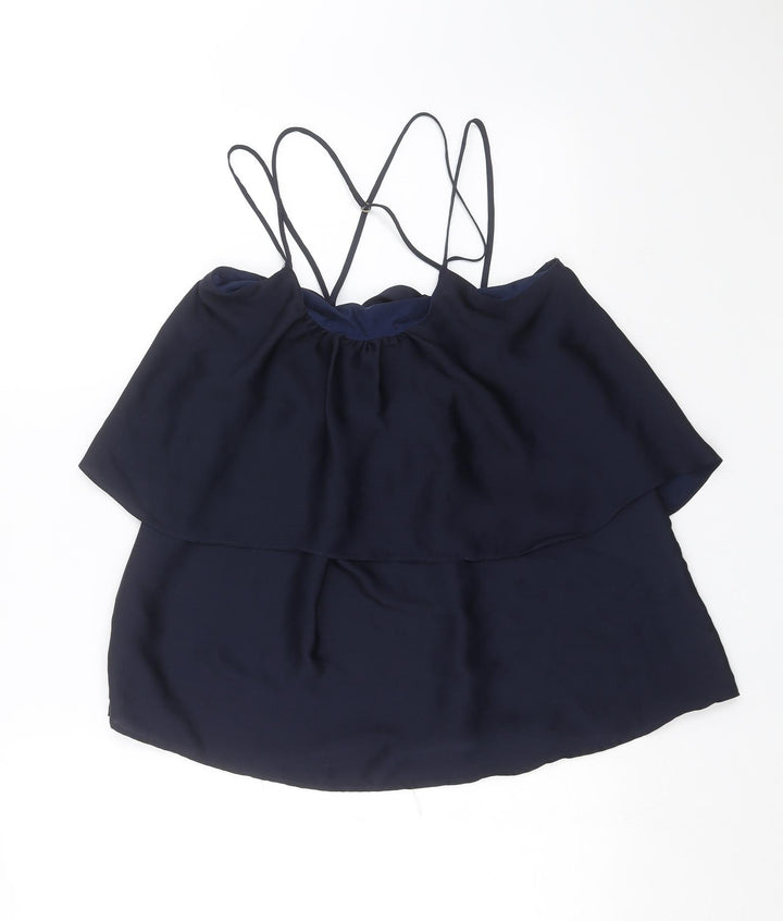 River Island Womens Blue Basic Blouse Size 8