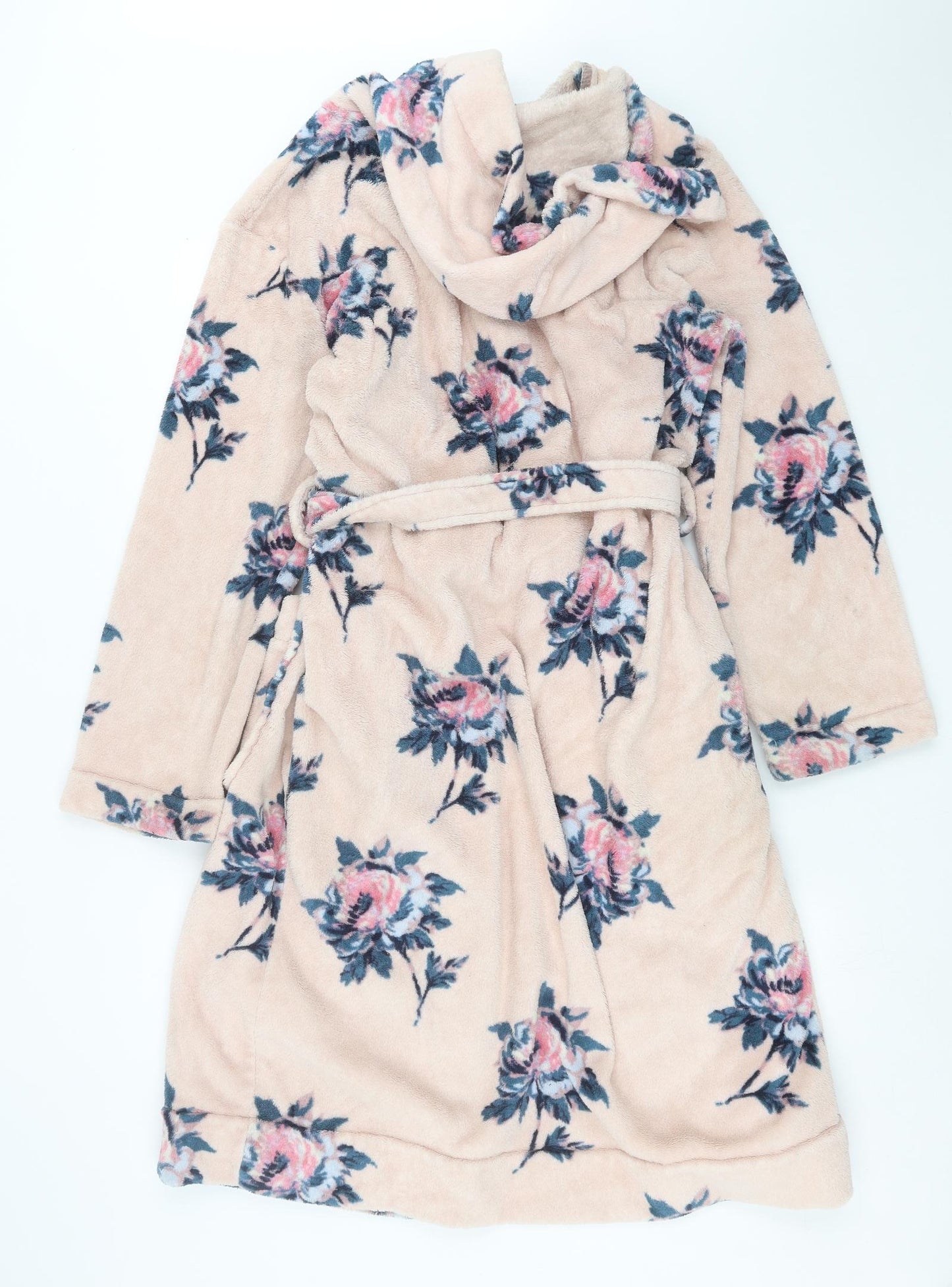 Joules Womens Pink Floral  Top Robe Size S