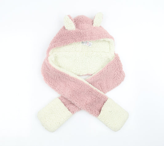 F&F Girls Pink   Scarf Scarves & Wraps One Size  - hooded scarf