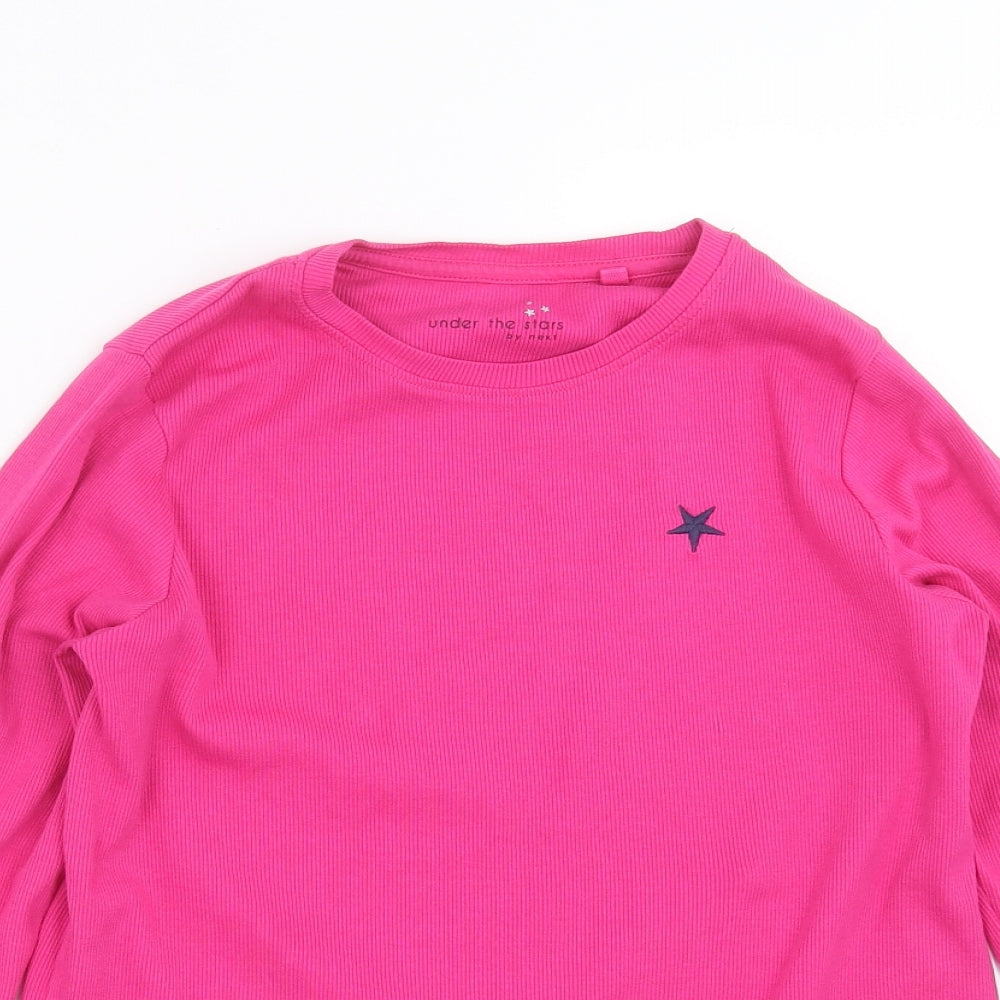 NEXT Girls Pink Solid  Top Pyjama Top Size 11 Years