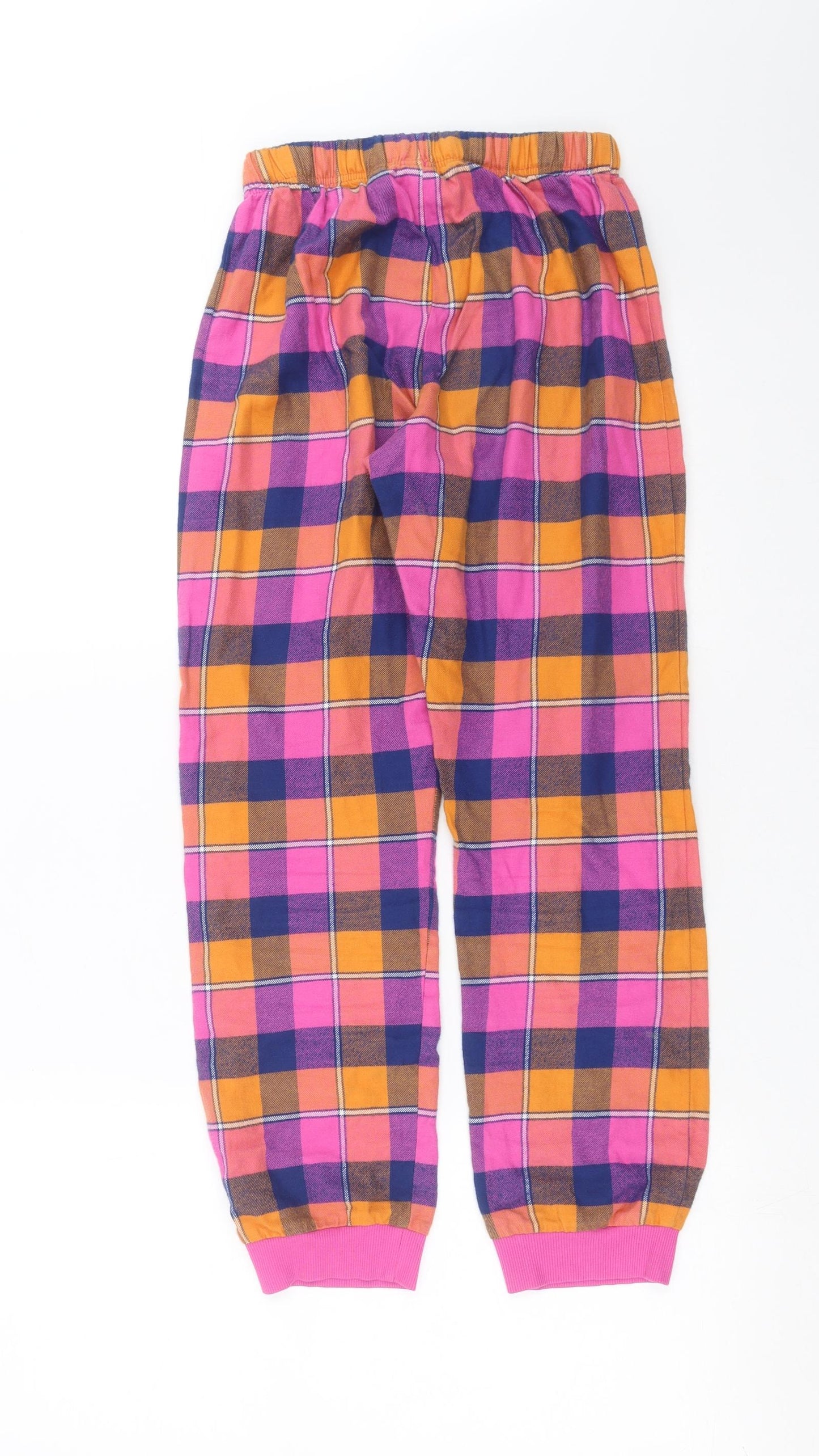 NEXT Girls Multicoloured Check   Pyjama Pants Size 11 Years