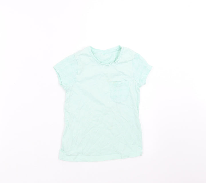George Girls Green   Basic T-Shirt Size 5-6 Years