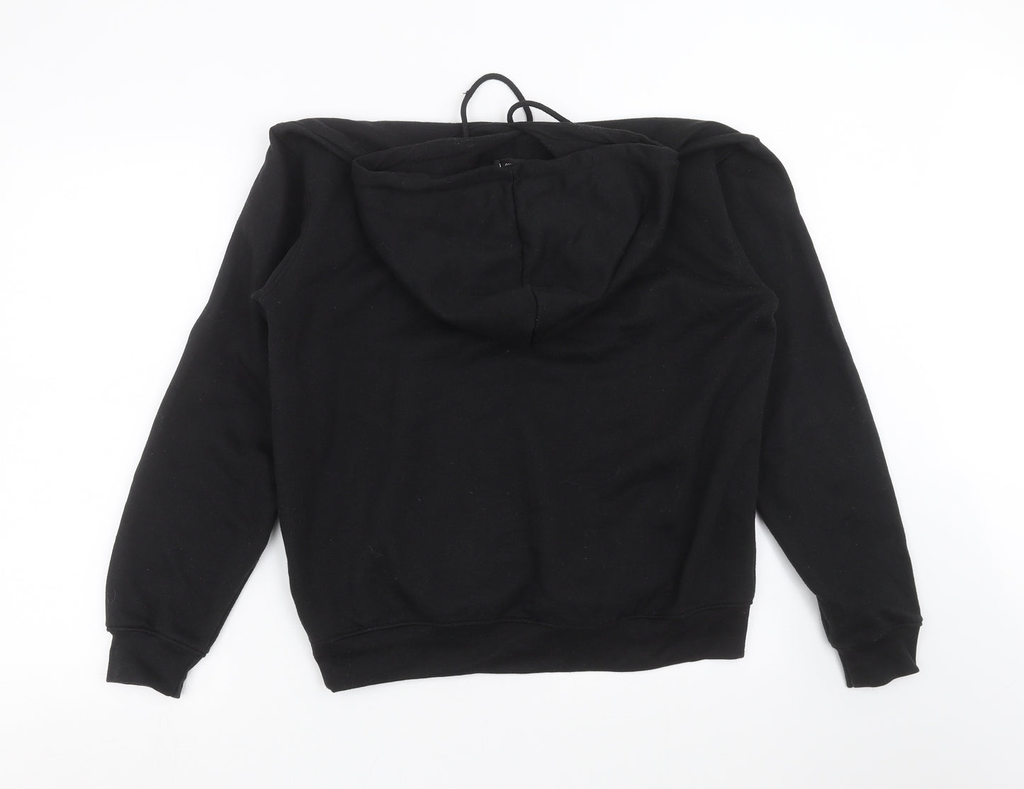 PRETTYLITTLETHING Womens Black   Pullover Hoodie Size M