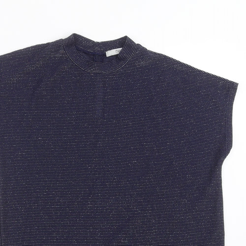 NEXT Womens Blue Striped  Basic Blouse Size 8