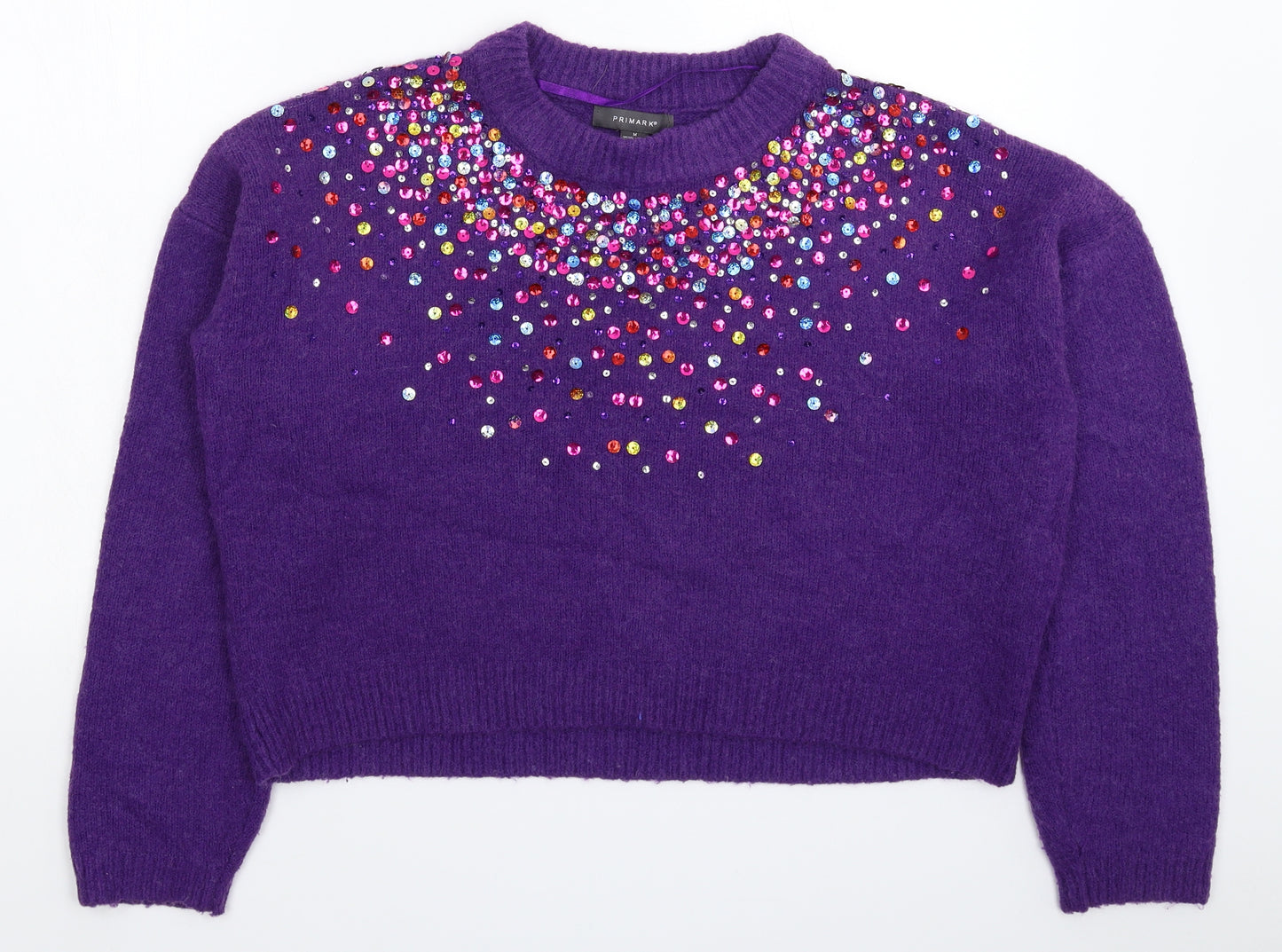 Primark Womens Purple  Knit Pullover Jumper Size 14