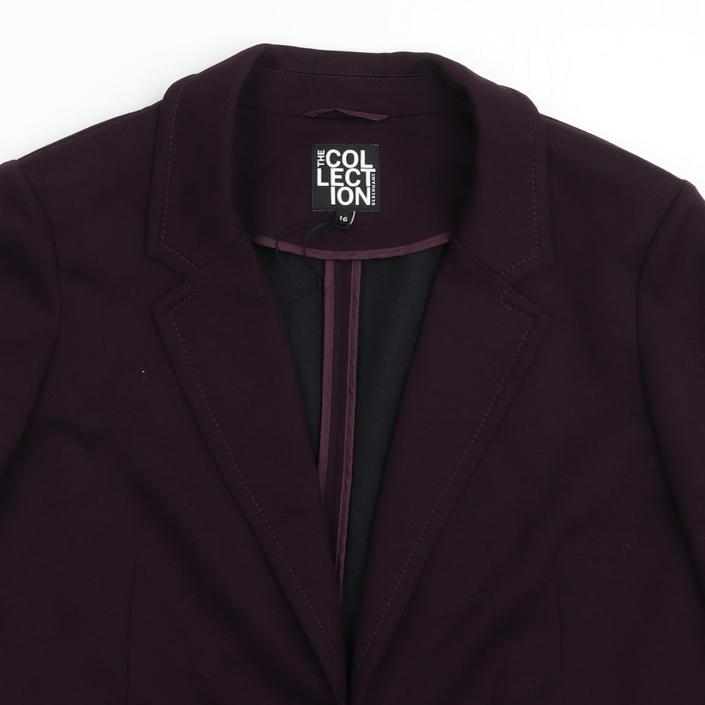 Debenhams Womens Purple   Jacket Blazer Size 16