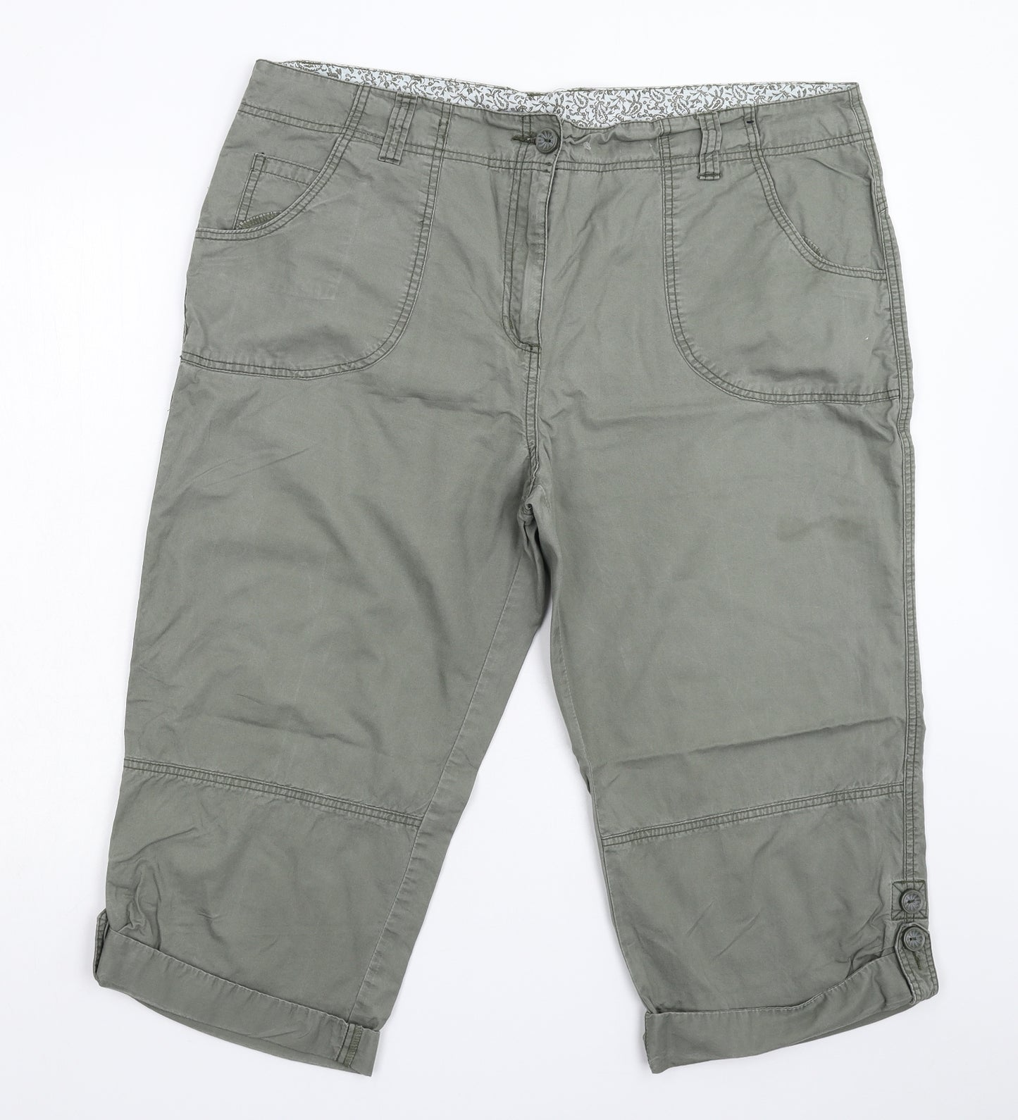 Debenhams Womens Green   Bermuda Shorts Size 18