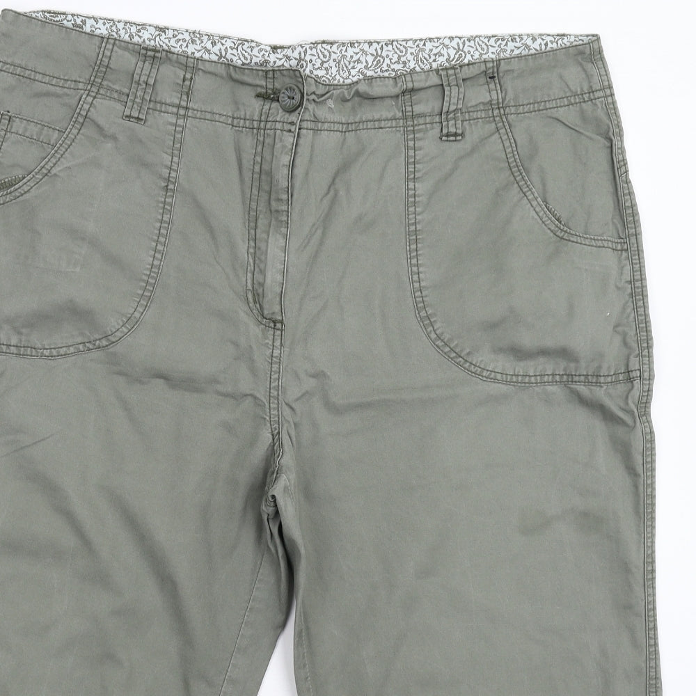 Debenhams Womens Green   Bermuda Shorts Size 18