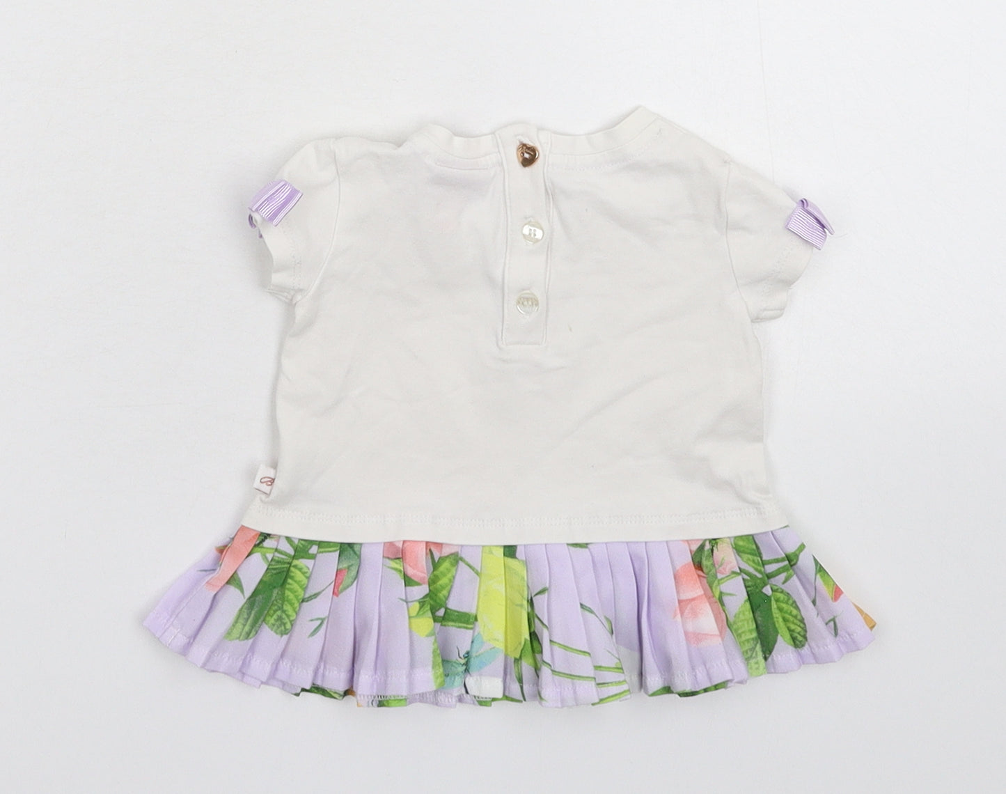 Ted Baker Girls White   Basic T-Shirt Size 3-6 Months