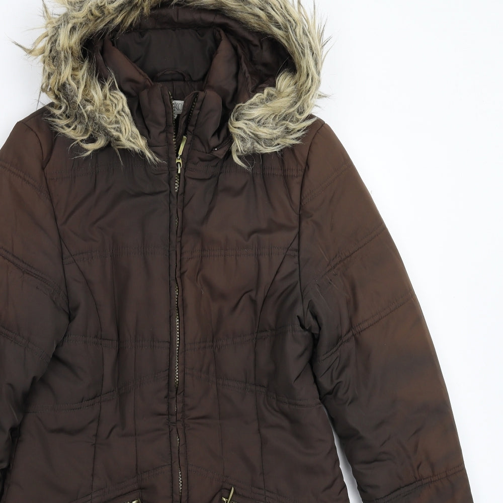 Kaliko Womens Grey   Parka Coat Size 12