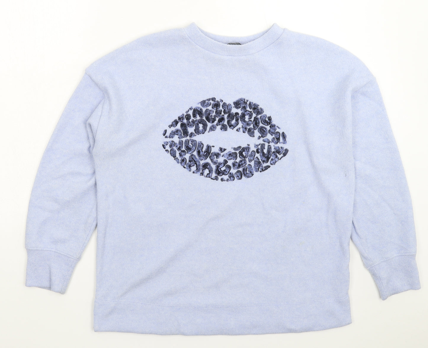 F&F Womens Blue  Knit Pullover Jumper Size 12
