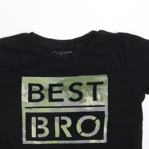 NEXT Boys Black   Basic T-Shirt Size 5 Years