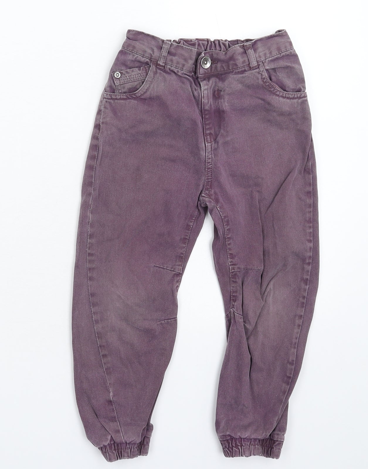 George Boys Purple  Denim Straight Jeans Size 4-5 Years