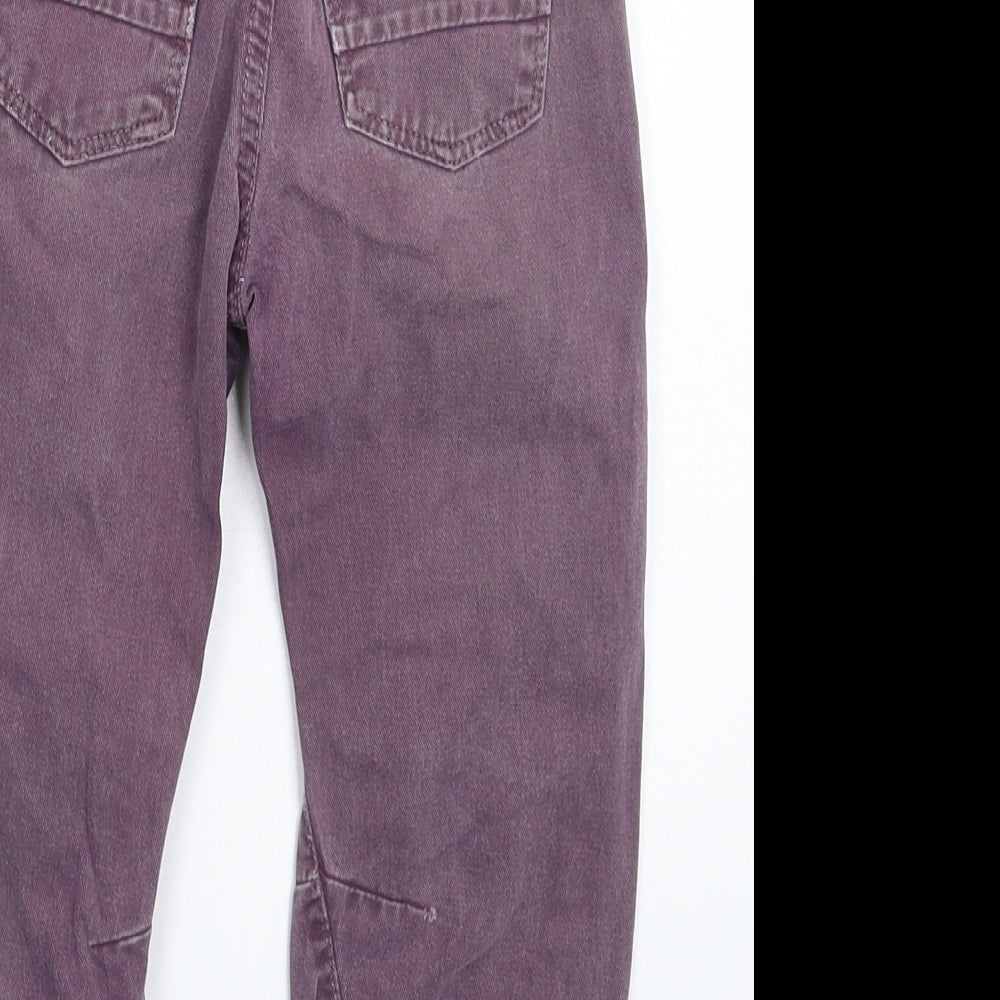 George Boys Purple  Denim Straight Jeans Size 4-5 Years