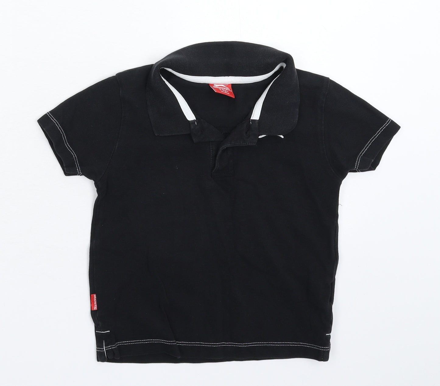 Slazenger Boys Black   Basic Polo Size 3-4 Years