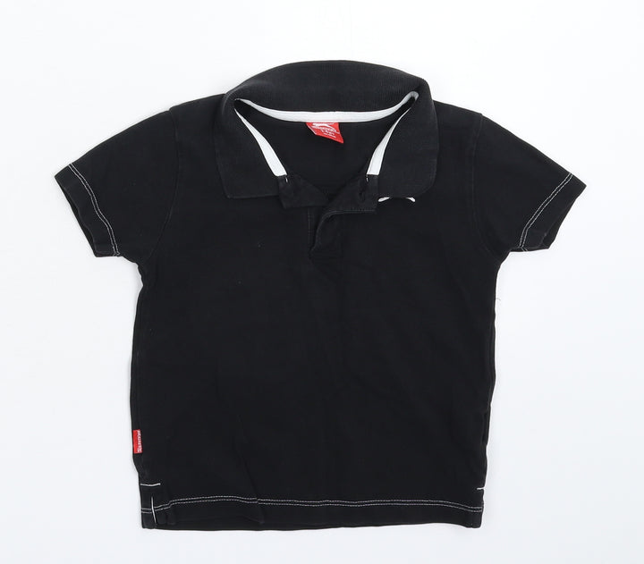 Slazenger Boys Black   Basic Polo Size 3-4 Years