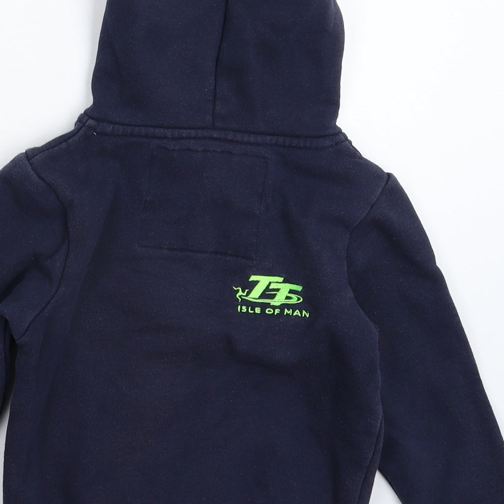 Isle of Man Boys Blue   Pullover Hoodie Size 3-4 Years