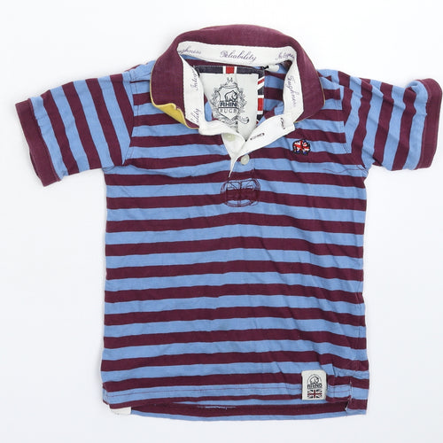 Rhino Boys Multicoloured Striped  Basic Polo Size 4 Years