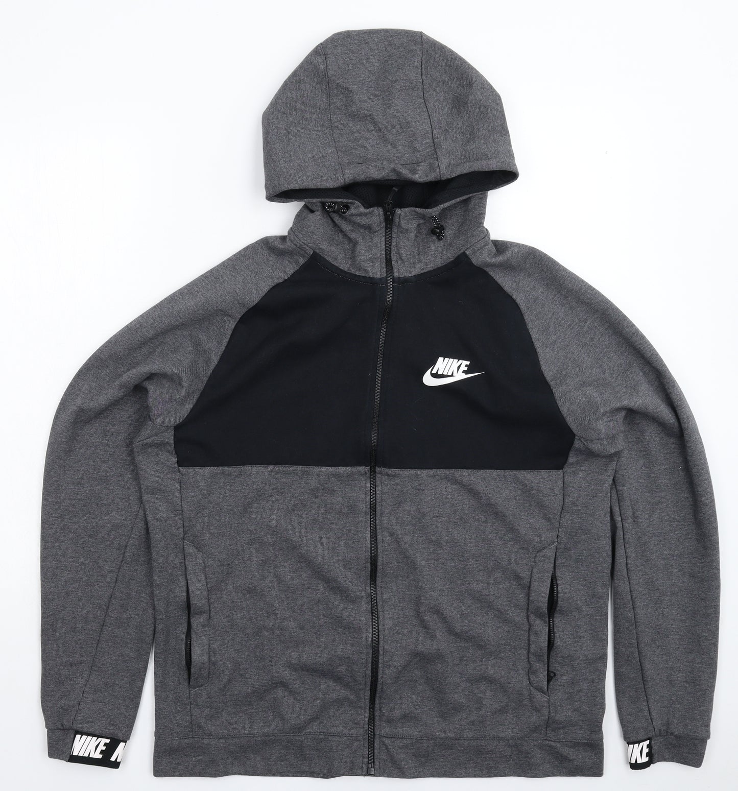 Nike Mens Grey   Full Zip Hoodie Size L