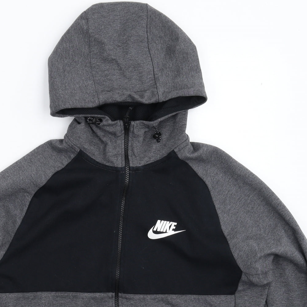Nike Mens Grey   Full Zip Hoodie Size L