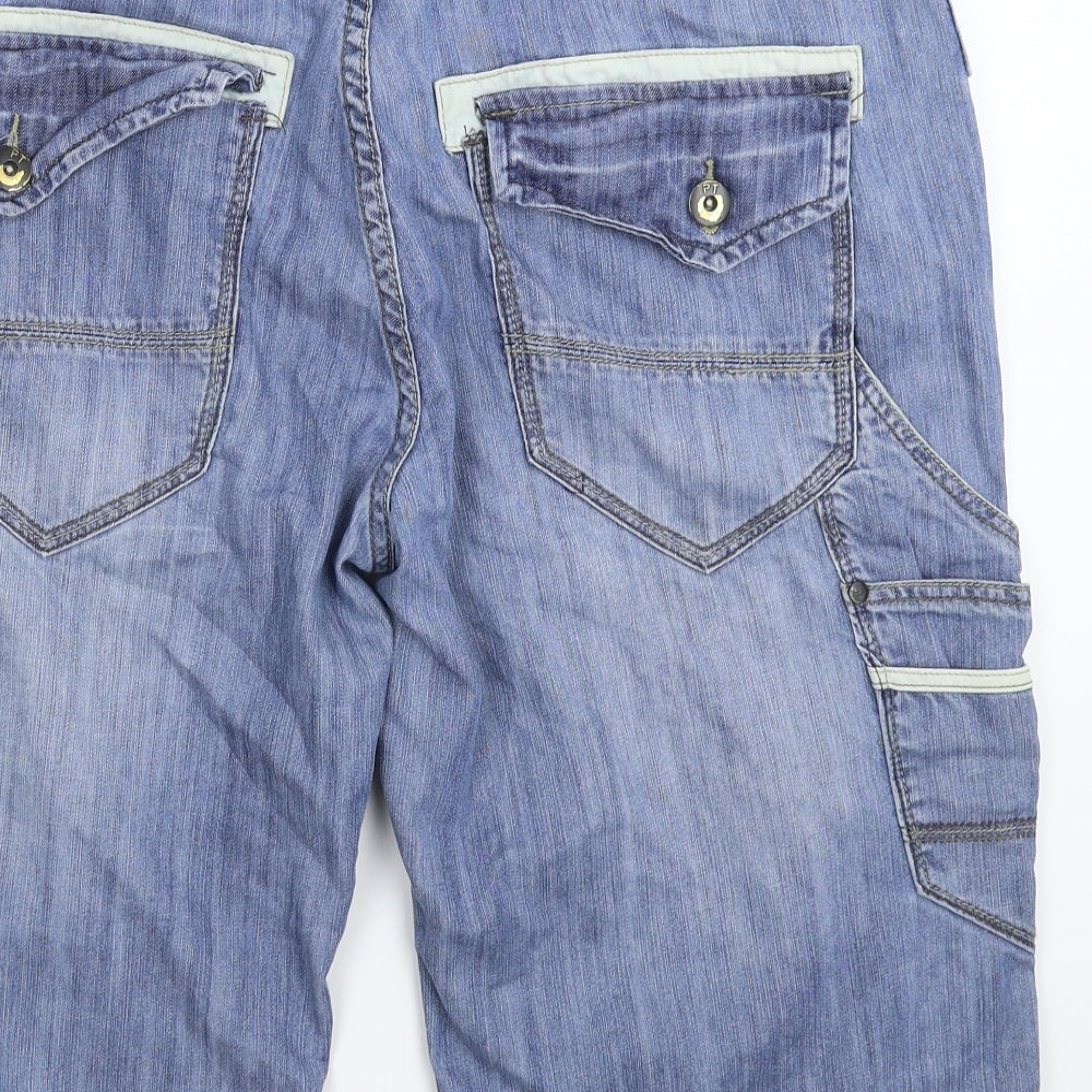 Petroleum Mens Blue  Denim Bermuda Shorts Size XL