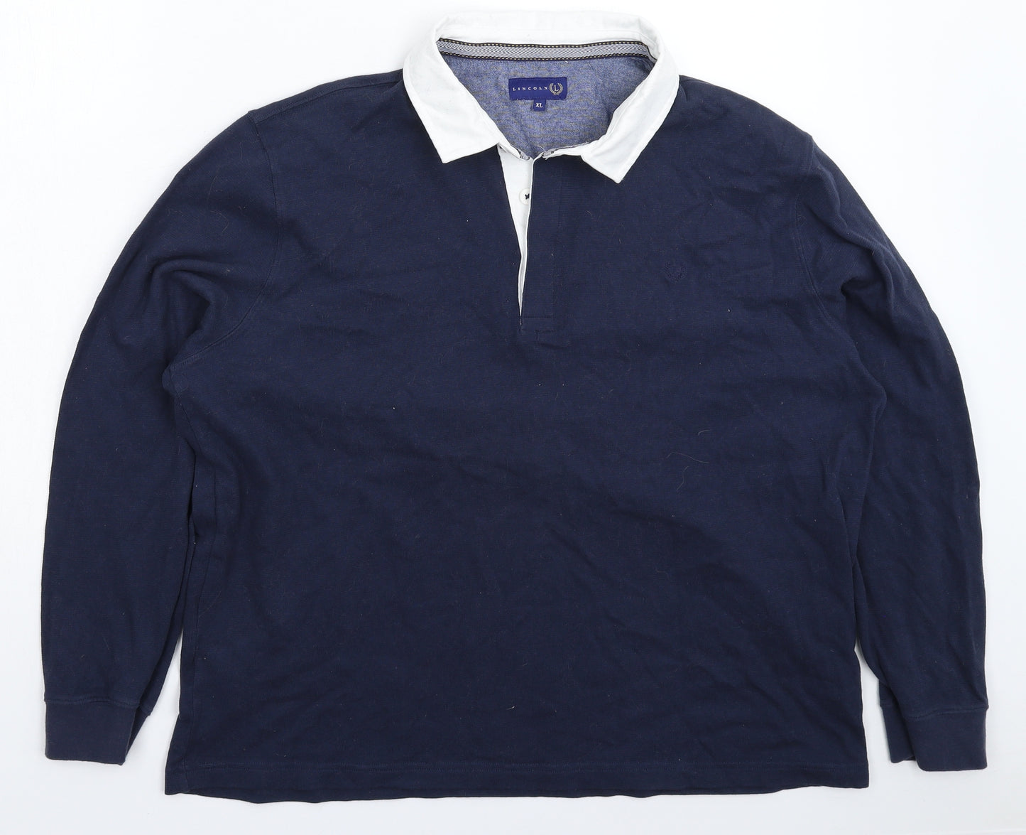 Lincoln Mens Blue    Polo Size XL