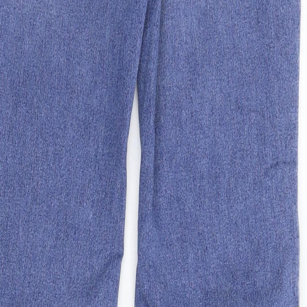 Pull&Bear Womens Blue  Denim Flared Jeans Size 14 L33 in