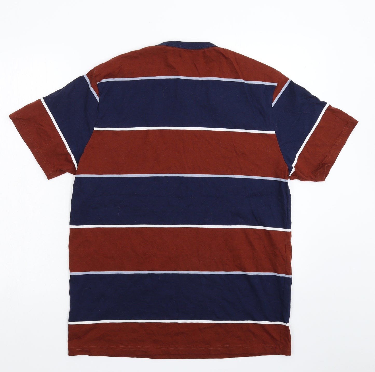NEXT Mens Multicoloured Striped   T-Shirt Size L