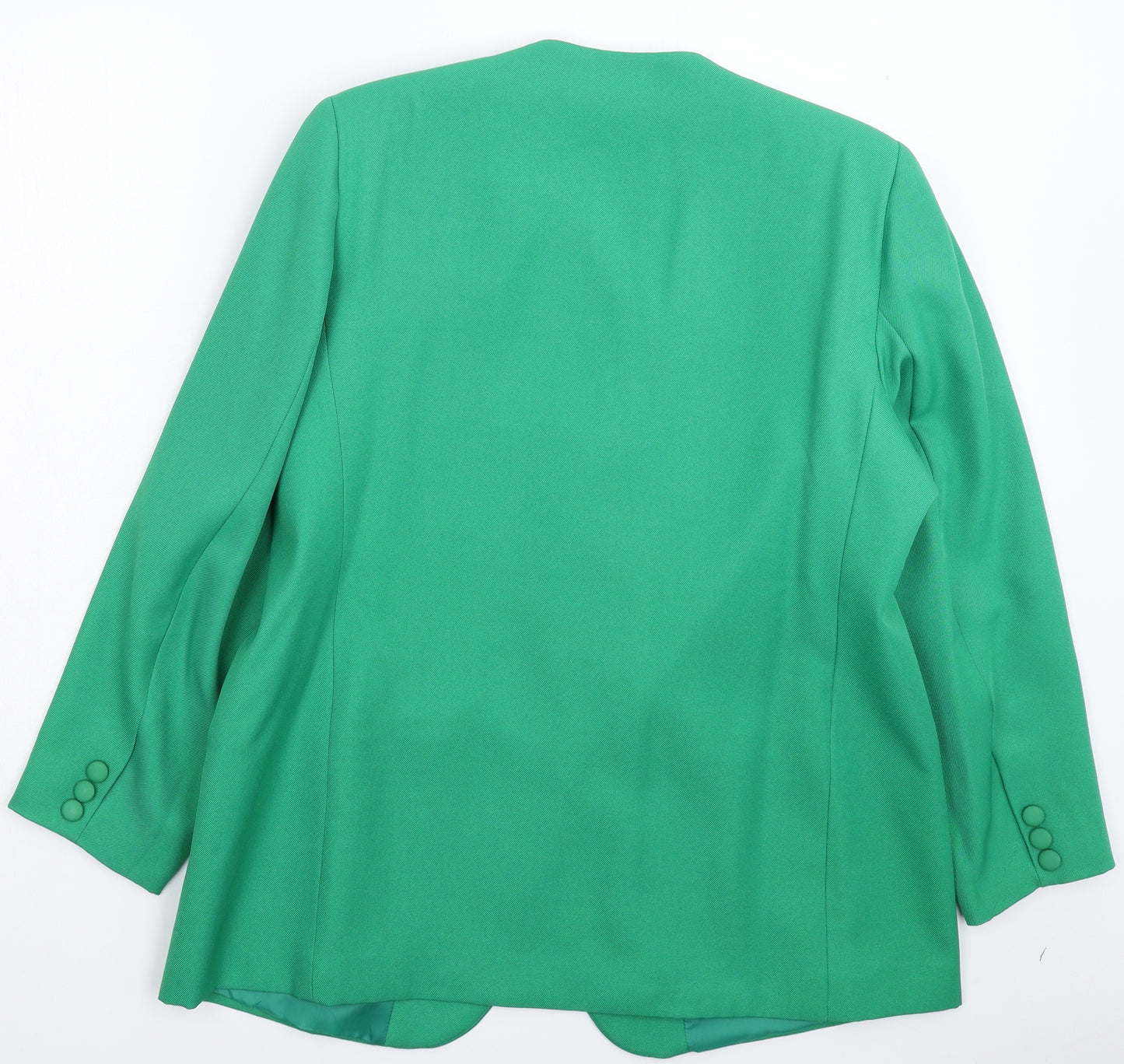 Preworn Womens Green   Jacket Suit Jacket Size 18