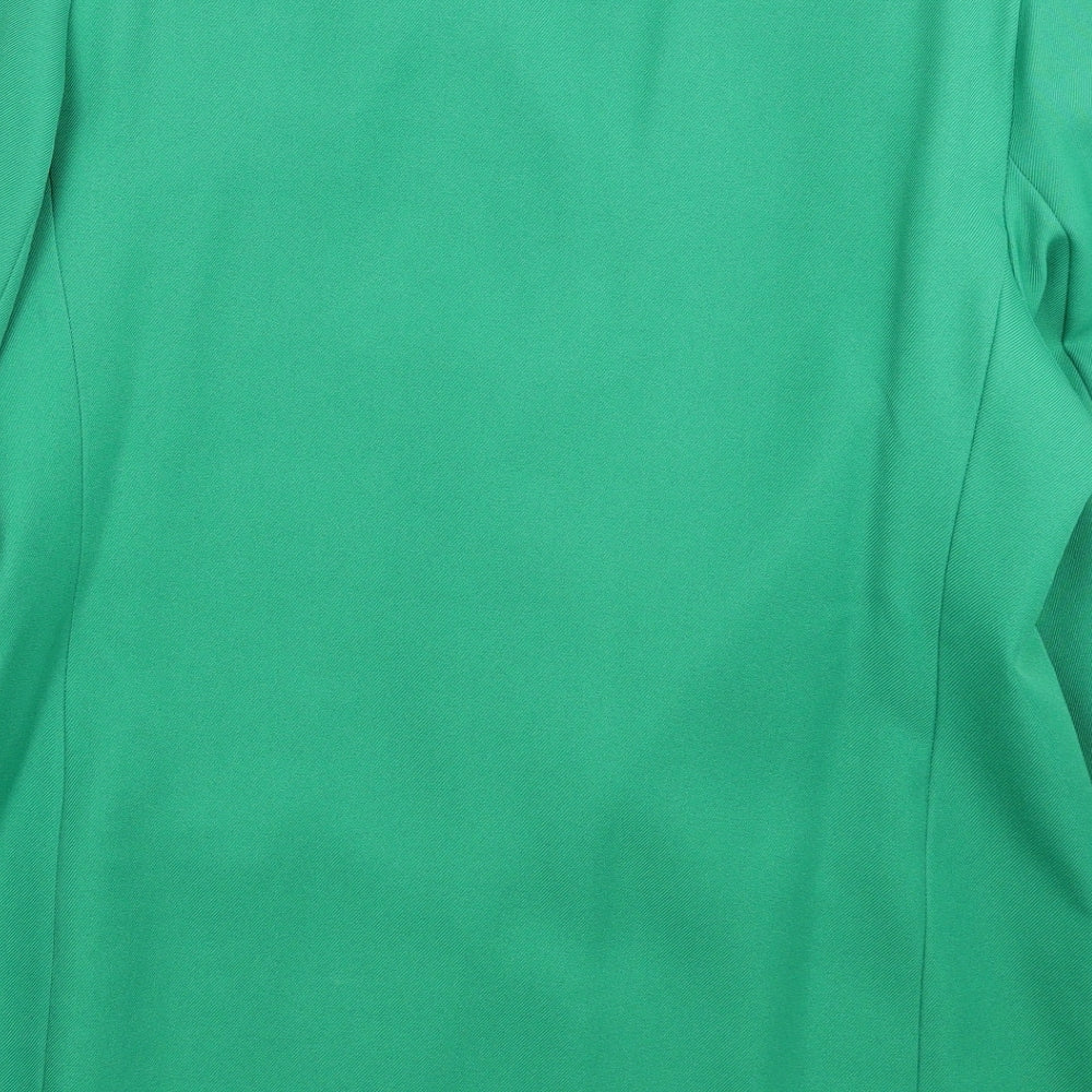 Preworn Womens Green   Jacket Suit Jacket Size 18