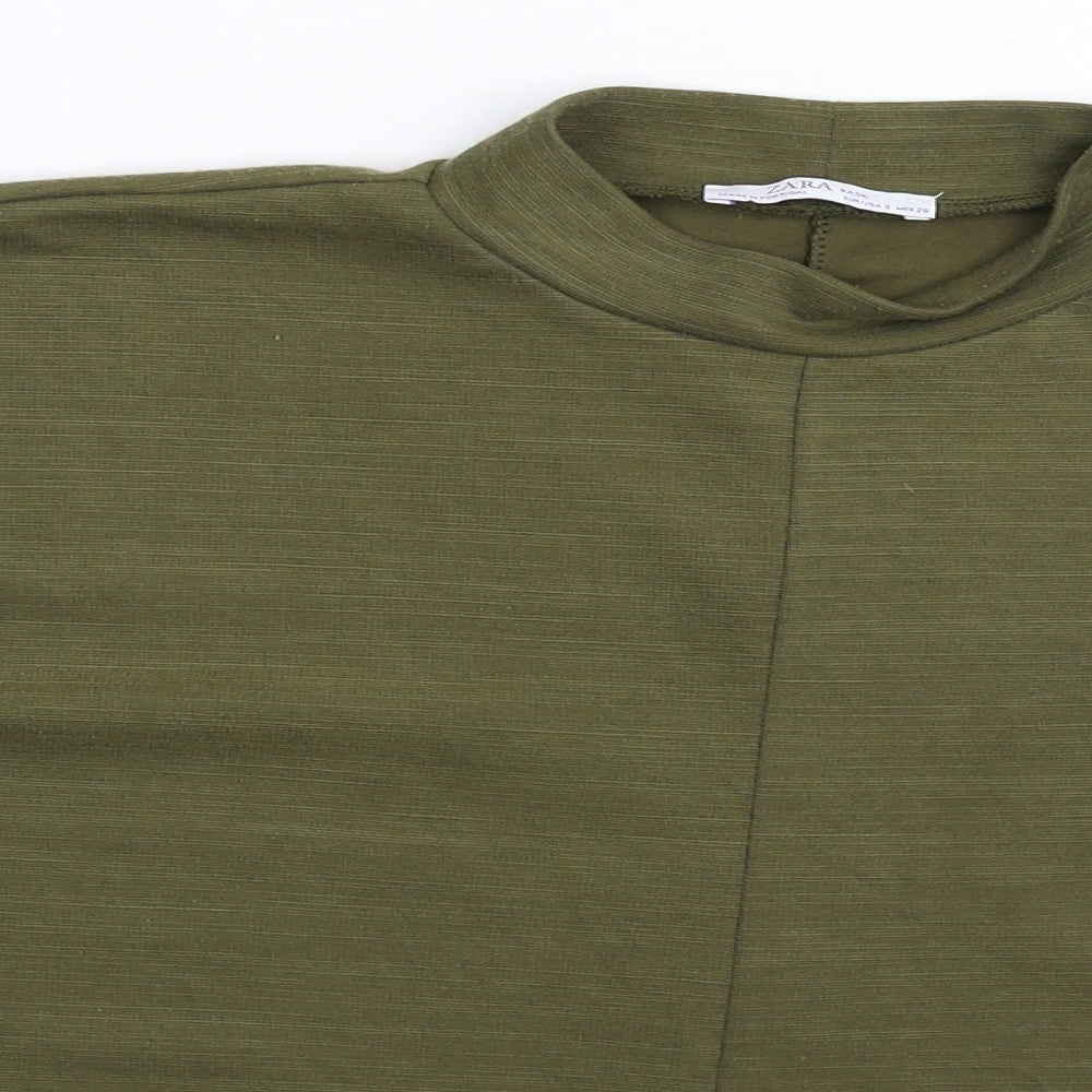 Zara Womens Green   Pullover Jumper Size S  - Oversized
